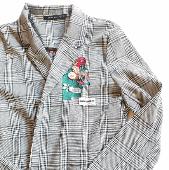 BBWM Woman Jackets & Blazers - BBWM Woman plaid Blazer  Medium